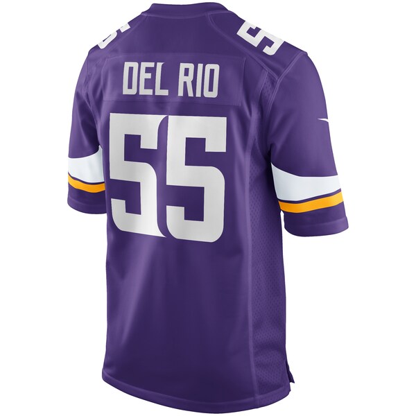 Jack Del Rio Minnesota Vikings Nike Game Retired Player Jersey - Purple - Image 3
