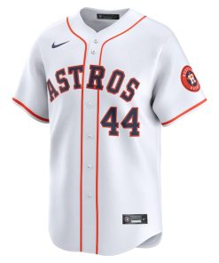 Alternative view of Yordan Alvarez Houston Astros Nike Home Limited Player Jersey - White
