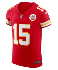 Alternative view of Patrick Mahomes Kansas City Chiefs Nike  Vapor F.U.S.E. Elite Jersey - Red