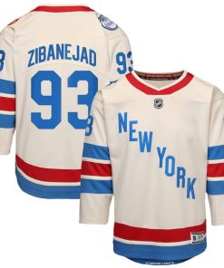 Mika Zibanejad New York Rangers Outerstuff Youth 2026 NHL Winter Classic Premier Jersey - White