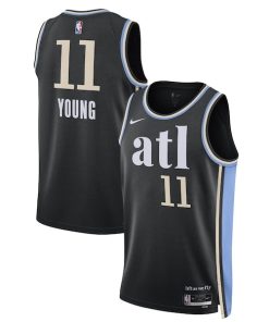 Trae Young Atlanta Hawks Nike Unisex 2023/24 Swingman Jersey - Black - City Edition