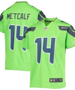 DK Metcalf Seattle Seahawks Nike Youth Game Jersey - Neon Green