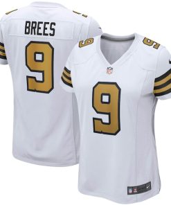 Drew Brees New Orleans Saints Nike Women's Alternate Game Jersey - White/Black