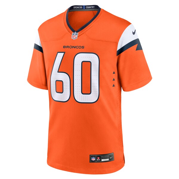 Luke Wattenberg Denver Broncos Nike Team Game Jersey - Orange - Image 2