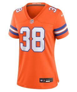 Alternative view of Jaleel McLaughlin Denver Broncos Nike Women's Mile High Collection 1977 Throwback Player Game Jersey - Orange