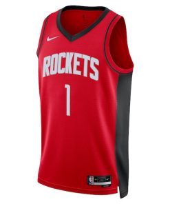 Alternative view of Jabari Smith Jr. Houston Rockets Nike Unisex 2022 NBA Draft First Round Pick Swingman Jersey - Icon Edition - Red