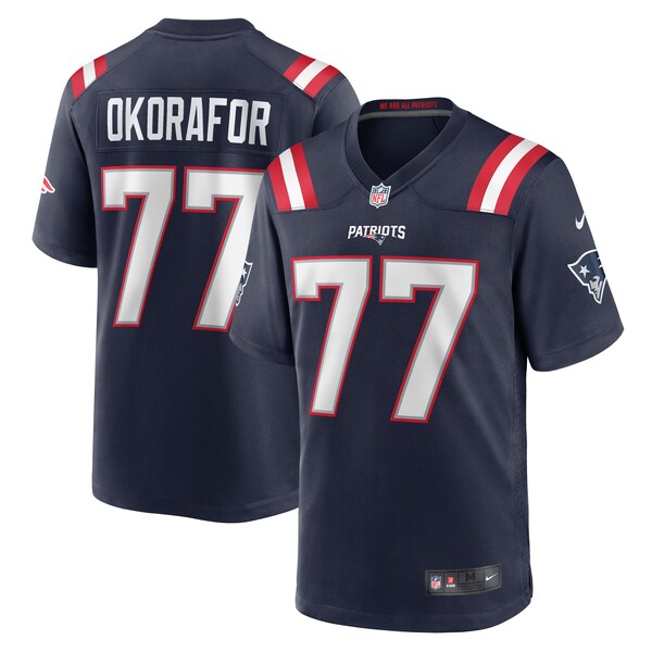 Chukwuma Okorafor New England Patriots Nike Game Jersey - Navy