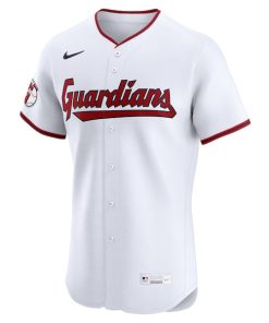 Alternative view of Jos¨¦ Ram¨ªrez Cleveland Guardians Nike Home Elite Jersey - White
