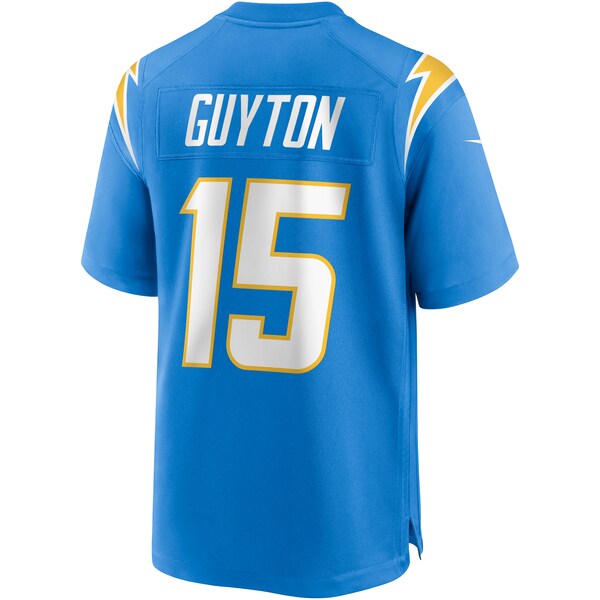 Jalen Guyton Los Angeles Chargers Nike Game Player Jersey - Powder Blue - Image 3
