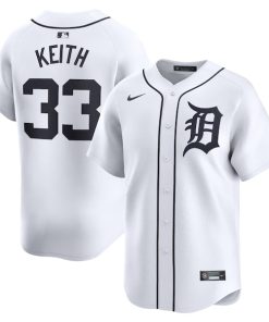 Colt Keith Detroit Tigers Nike Home Limited Player Jersey - White
