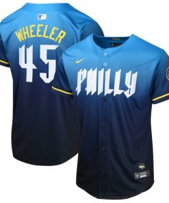 Zack Wheeler Philadelphia Phillies Nike Youth 2024 City Connect Limited Player Jersey - Blue
