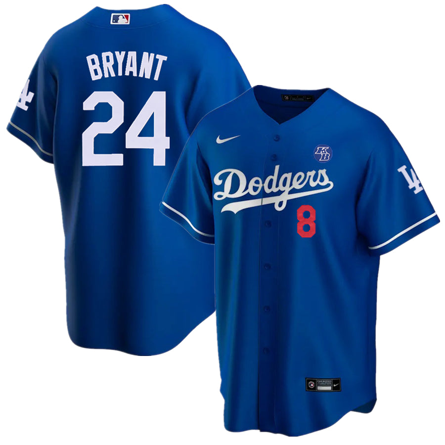 Youth Kobe Bryant Legend Los Angeles Dodgers 8/24 Special Jersey ยจC Royal