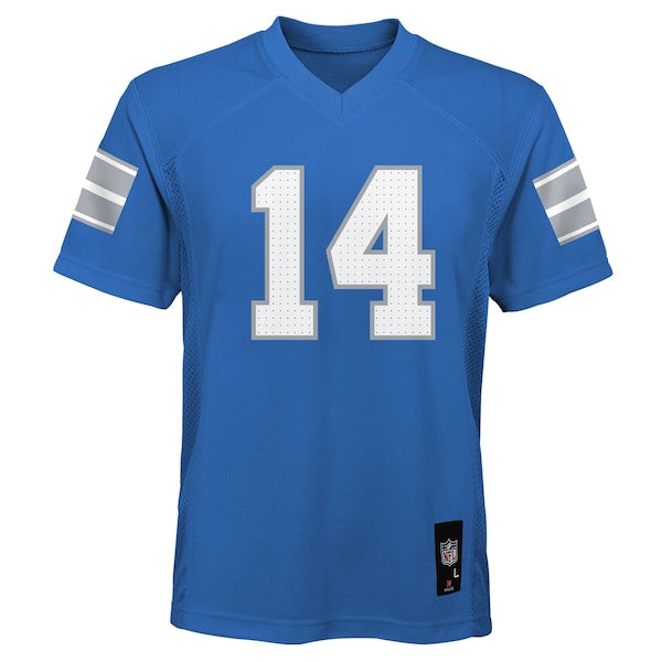 Amon-Ra St. Brown Detroit Lions Youth Replica Player Jersey - Blue - Image 2