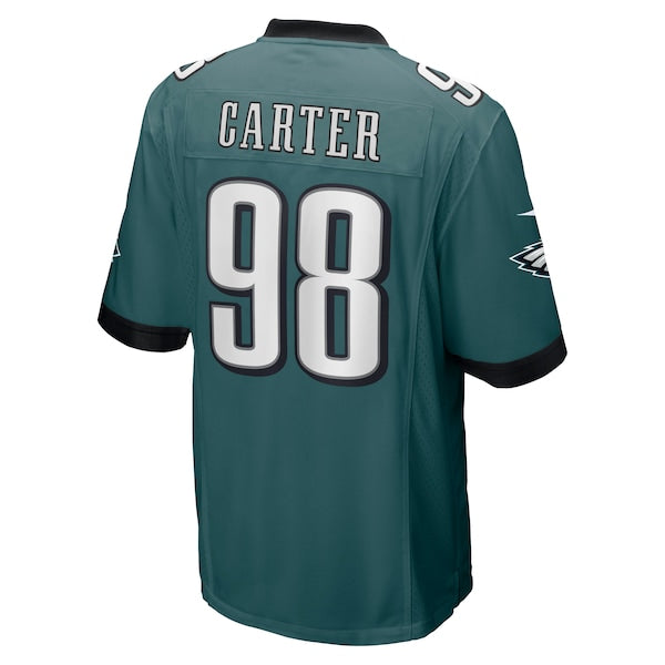 Jalen Carter Philadelphia Eagles Nike 2023 NFL Draft First Round Pick Game Jersey - Midnight Green - Image 6
