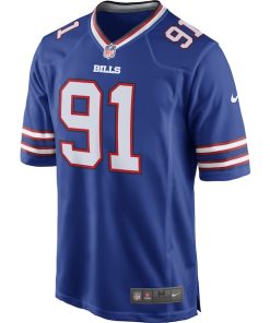 Alternative view of Ed Oliver Buffalo Bills Youth's Nike Team Game Player Jersey - Royal