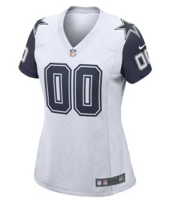 Alternative view of Dallas Cowboys Nike Women's Alternate Custom Game Jersey - White