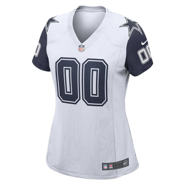 Dallas Cowboys Nike Women's Alternate Custom Game Jersey - White - Image 2