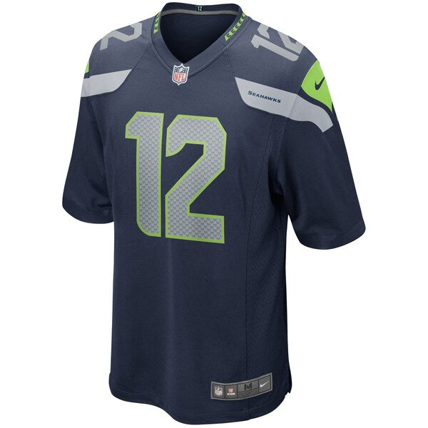12s Seattle Seahawks Nike Team Game Jersey - College Navy - Image 2