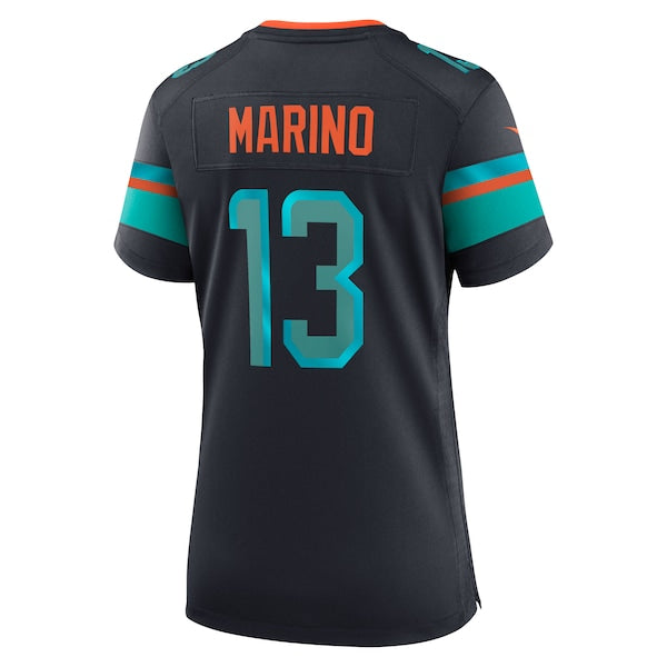 Dan Marino Miami Dolphins Nike Women's 2025 Rivalries Collection Retired Player Game Jersey - Pitch Blue - Image 3