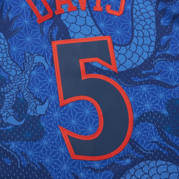 Baron Davis Golden State Warriors 2006/07 Hardwood Classics Asian Heritage 6.0 Swingman Throwback Player Jersey - Royal - Image 6
