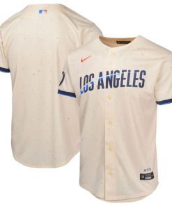 Los Angeles Dodgers Nike Youth 2024 City Connect Limited Jersey - Cream