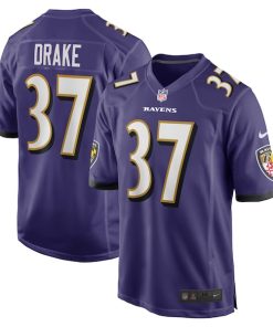Kenyan Drake Baltimore Ravens Nike  Game Jersey -  Purple