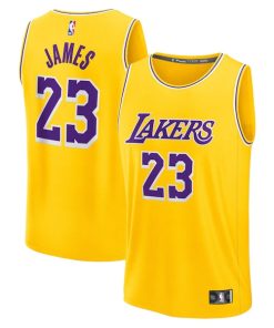LeBron James Los Angeles Lakers  Youth Fast Break Replica Player Jersey - Icon Edition - Gold