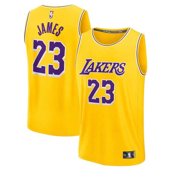 LeBron James Los Angeles Lakers Youth Fast Break Replica Player Jersey - Icon Edition - Gold