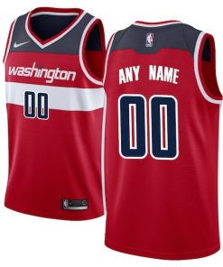 Washington Wizards Nike Swingman Custom Jersey Red - Icon Edition