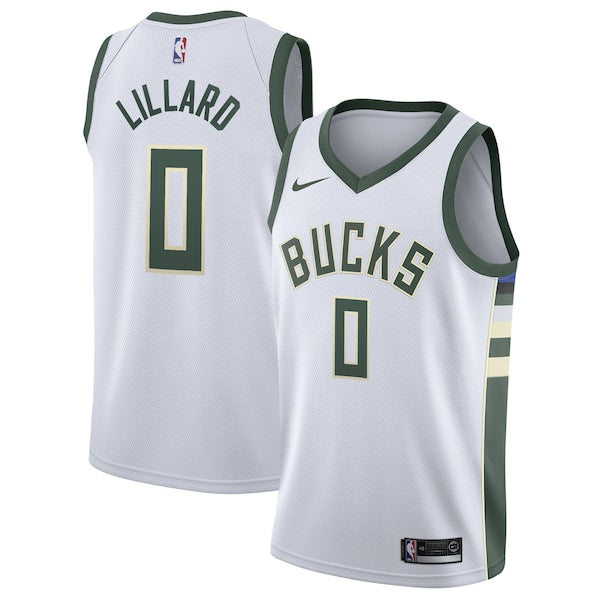 Damian Lillard Milwaukee Bucks Nike Unisex Swingman Player Jersey - Association Edition - White