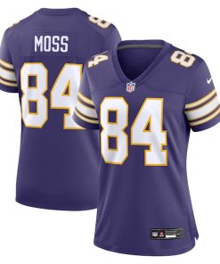 Randy Moss Minnesota Vikings Nike Women's Classic Retired Player Game Jersey - Purple