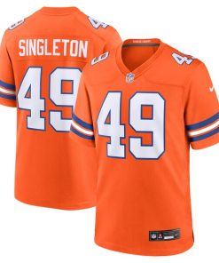 Alternative view of Alex Singleton Denver Broncos Nike Alternate Game Jersey -  Orange