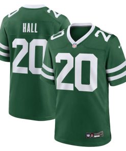 Alternative view of Breece Hall New York Jets Nike Game Jersey - Legacy Green