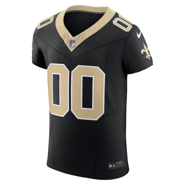 New Orleans Saints Nike Vapor F.U.S.E. Elite Custom Jersey - Black - Image 2