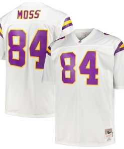 Alternative view of Randy Moss Minnesota Vikings Big & Tall 1998 Legacy Retired Player Jersey - White/Purple
