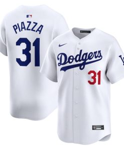 Mike Piazza Los Angeles Dodgers Nike Home Limited Player Jersey - White