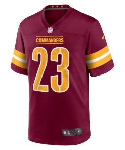 Alternative view of Chris Rodriguez Jr. Washington Commanders Nike Team Game Jersey - Burgundy