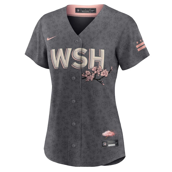 Washington Nationals Nike Women's City Connect Replica Team Jersey - Gray - Image 2