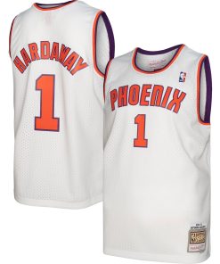 Alternative view of Penny Hardaway Phoenix Suns 2001/02 Hardwood Classics Swingman Jersey - Purple/White