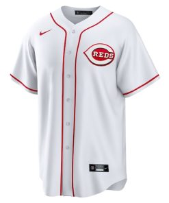 Alternative view of Spencer Steer Cincinnati Reds Nike Home Replica Jersey - White