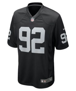 Alternative view of Richard Seymour Las Vegas Raiders Nike Retired Player Game Jersey - Black