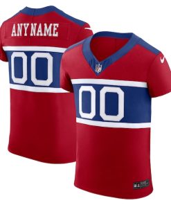 New York Giants Nike Alternate Vapor F.U.S.E. Elite Custom Jersey -  Red