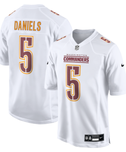 Jayden Daniels Washington Commanders Nike Fashion Jersey - Tundra White