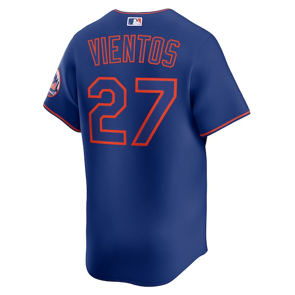 Mark Vientos New York Mets Nike Alternate Limited Player Jersey - Royal/Gray - Image 3