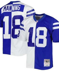 Peyton Manning Indianapolis Colts 1998 Split Legacy Replica Jersey - Royal/White