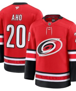 Sebastian Aho Carolina Hurricanes  Alternate Premium Jersey - Red/Black/White