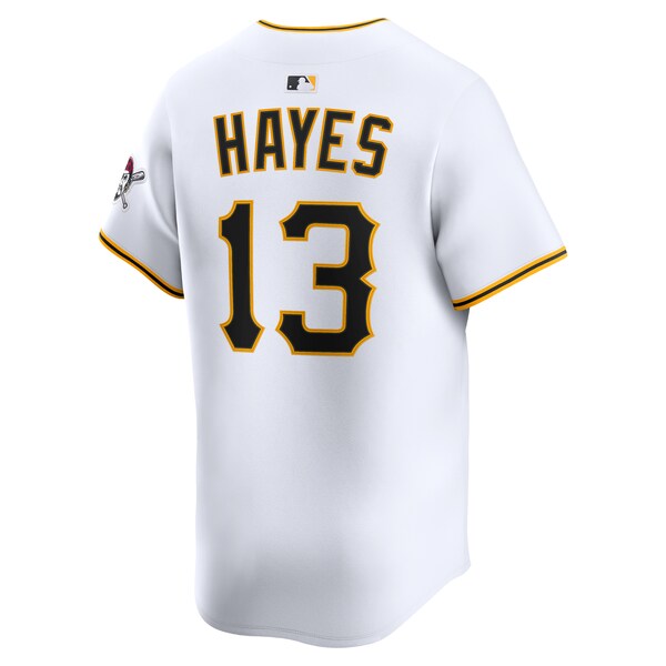 Ke'Bryan Hayes Pittsburgh Pirates Nike Home Limited Player Jersey - White - Image 3
