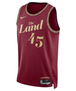 Alternative view of Donovan Mitchell Cleveland Cavaliers Nike Unisex 2023/24 Swingman Jersey - Wine - City Edition