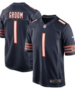 Number 1 Groom Chicago Bears Nike Game Jersey - Navy