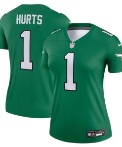 Jalen Hurts Philadelphia Eagles Nike Women's Alternate Legend Player Jersey - Kelly Green